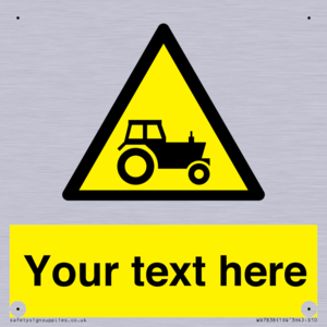 Custom warning farm machinery